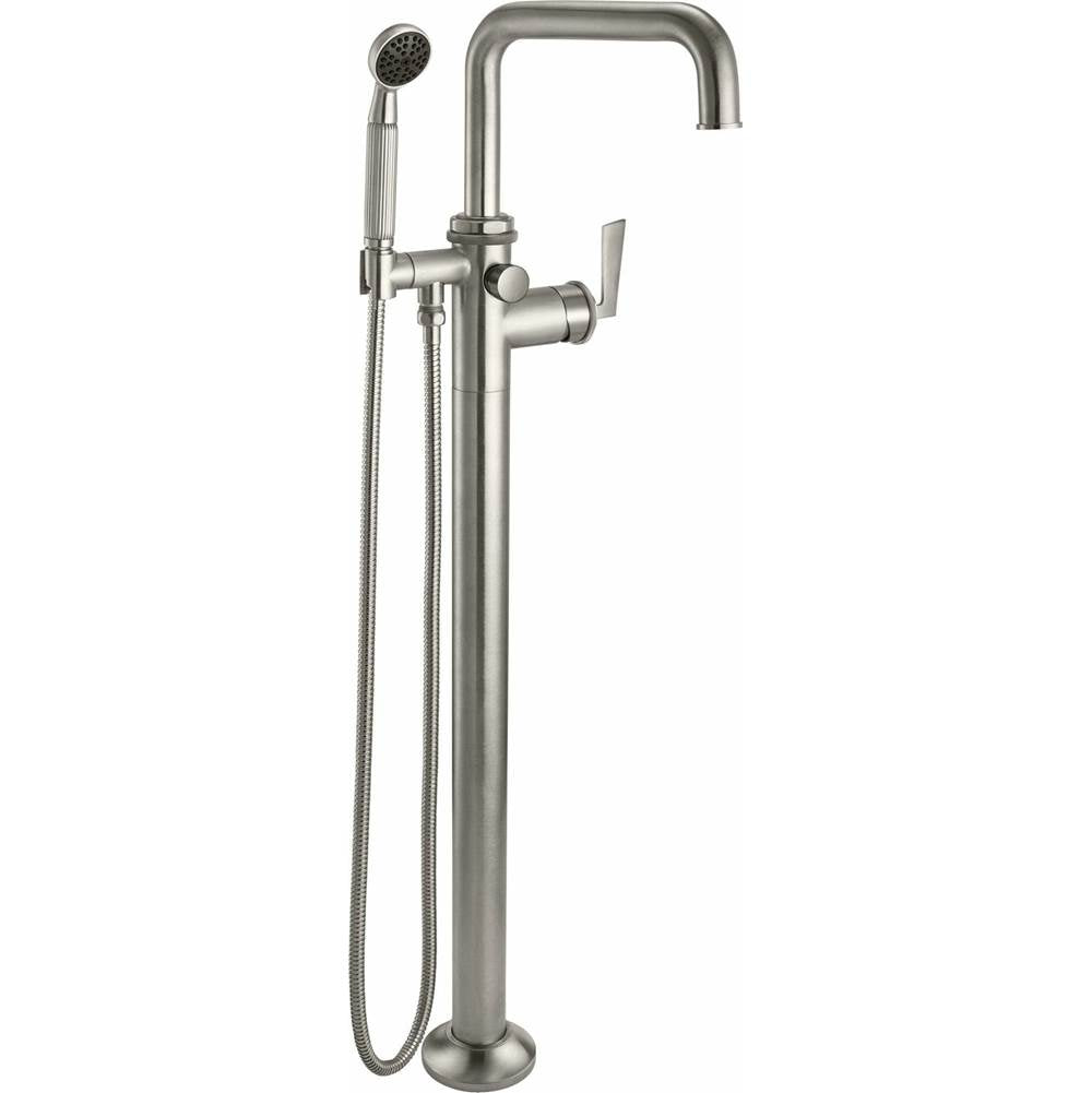 California Faucets - Single Hole Floor Mount Tub Filler - Gloss White