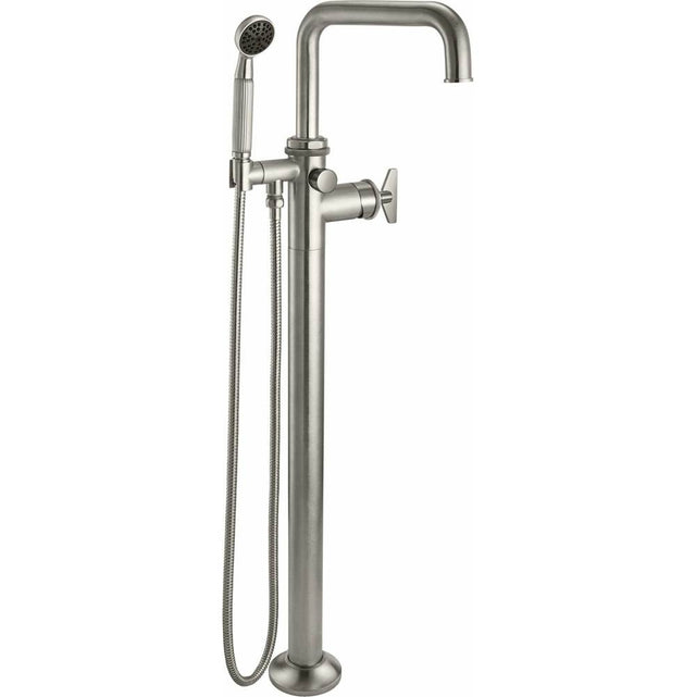California Faucets - Single Hole Floor Mount Tub Filler - Gloss White
