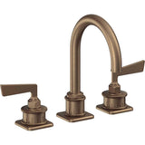 California Faucets - 8'' Widespread Lavatory Faucet - Antique Brass Flat