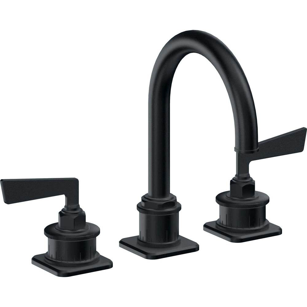 California Faucets - 8'' Widespread Lavatory Faucet with Completely Finished ZeroDrain - Carbon Pvd