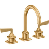 California Faucets - 8'' Widespread Lavatory Faucet - Lifetime Satin Gold Pvd