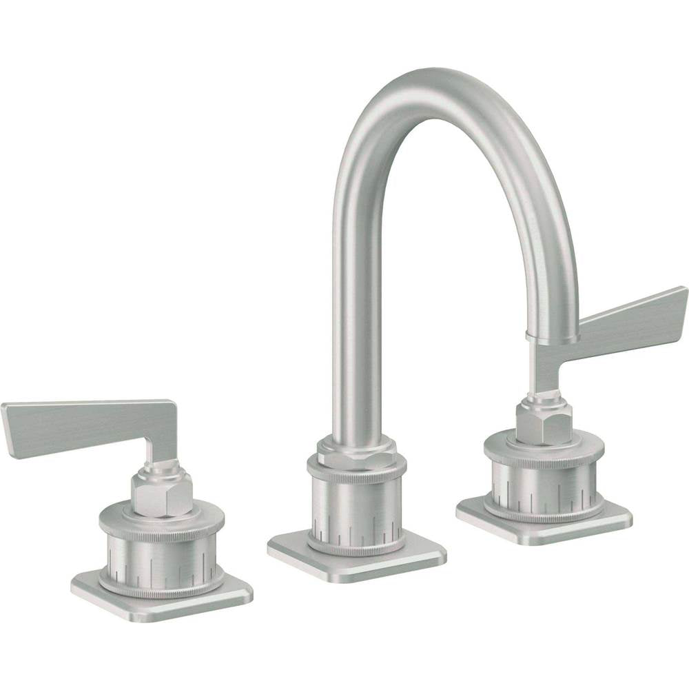 California Faucets - 8'' Widespread Lavatory Faucet with Completely Finished ZeroDrain - Satin Chrome Pvd