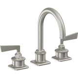 California Faucets - 8'' Widespread Lavatory Faucet with Completely Finished ZeroDrain - Ultra Stainless Steel Pvd