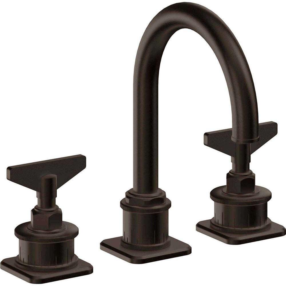 California Faucets - 8'' Widespread Lavatory Faucet with ZeroDrain - Bella Terra Bronze