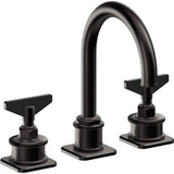 California Faucets - 8'' Widespread Lavatory Faucet with ZeroDrain - Matte Black