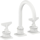 California Faucets - 8'' Widespread Lavatory Faucet with ZeroDrain - Matte White