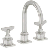 California Faucets - 8'' Widespread Lavatory Faucet with ZeroDrain - Polished Chrome