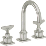 California Faucets - 8'' Widespread Lavatory Faucet with ZeroDrain - Polished Nickel Pvd