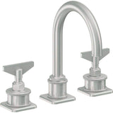 California Faucets - 8'' Widespread Lavatory Faucet with ZeroDrain - Satin Chrome Pvd