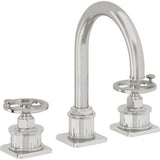 California Faucets - 8'' Widespread Lavatory Faucet with Completely Finished ZeroDrain - Polished Chrome