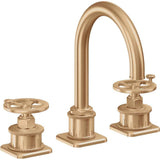 California Faucets - 8'' Widespread Lavatory Faucet with ZeroDrain - Satin Bronze Pvd