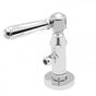 California Faucets - Deluxe Angle Stop with Flange and Decorative Handle - Gloss White