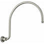 California Faucets - Curved Shower Arm - Concave Base - Gloss White
