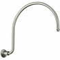 California Faucets - Curved Shower Arm - Line Base - Gloss White