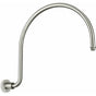 California Faucets - Curved Shower Arm - Round Base - Gloss White