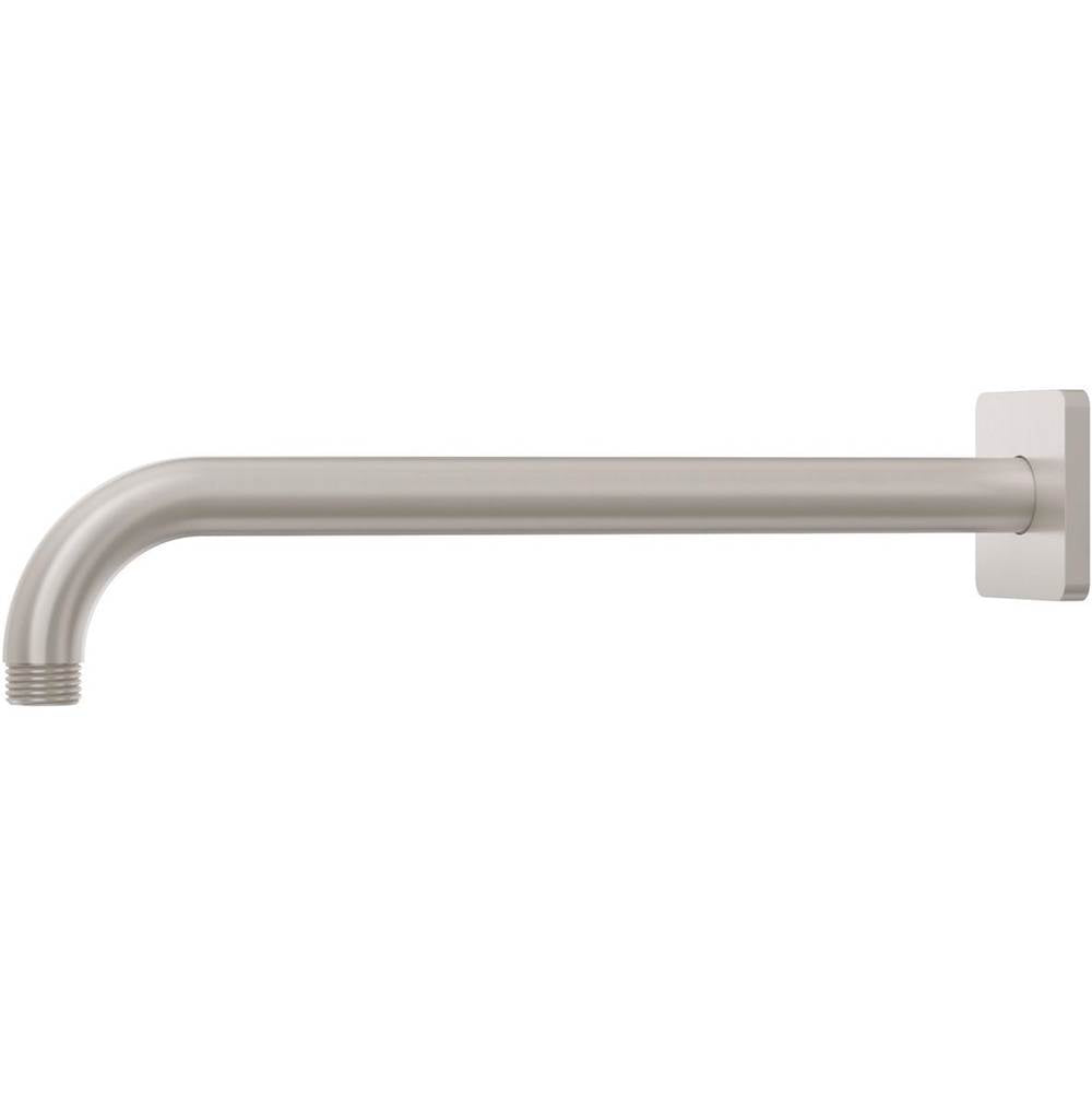 California Faucets - 12'' Wall Shower Arm - Quad Base - Gloss White
