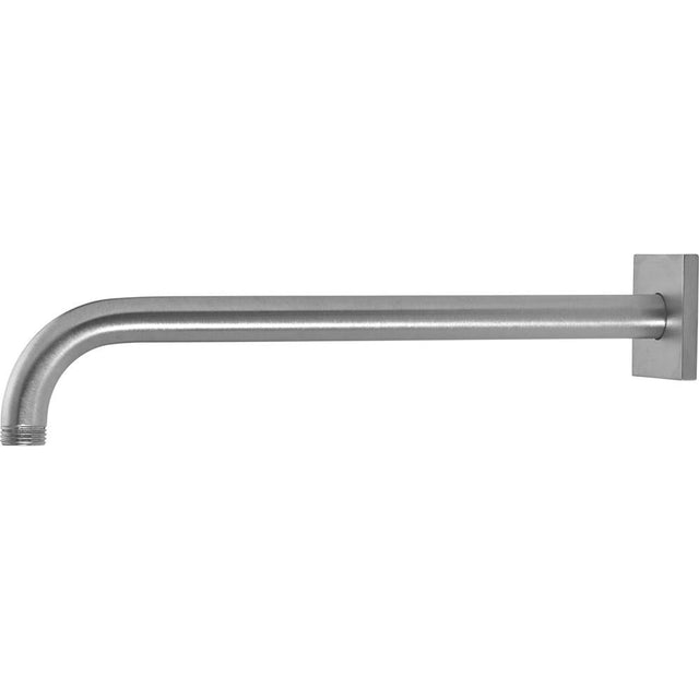 California Faucets - 12'' Wall Shower Arm- Square Base - Gloss White