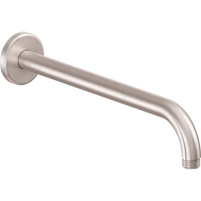 California Faucets - 12'' Wall Shower Arm- Round Base - Gloss White