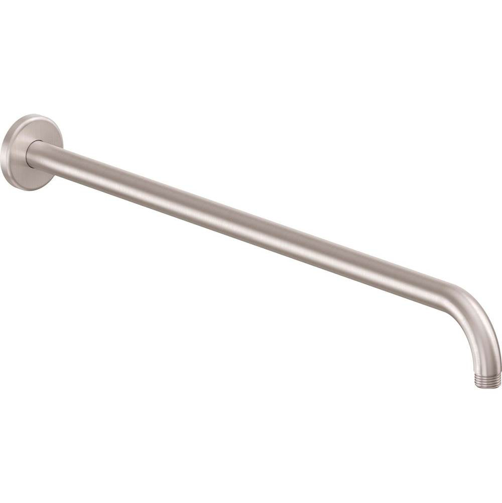 California Faucets - 20'' Wall Shower Arm- Round Base - Gloss White
