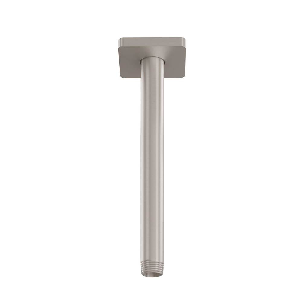 California Faucets - 18'' Ceiling Shower Arm - Quad Base - Gloss White