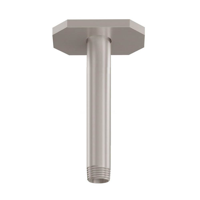 California Faucets - Custom Length Ceiling Shower Arm - Round Base - Gloss White