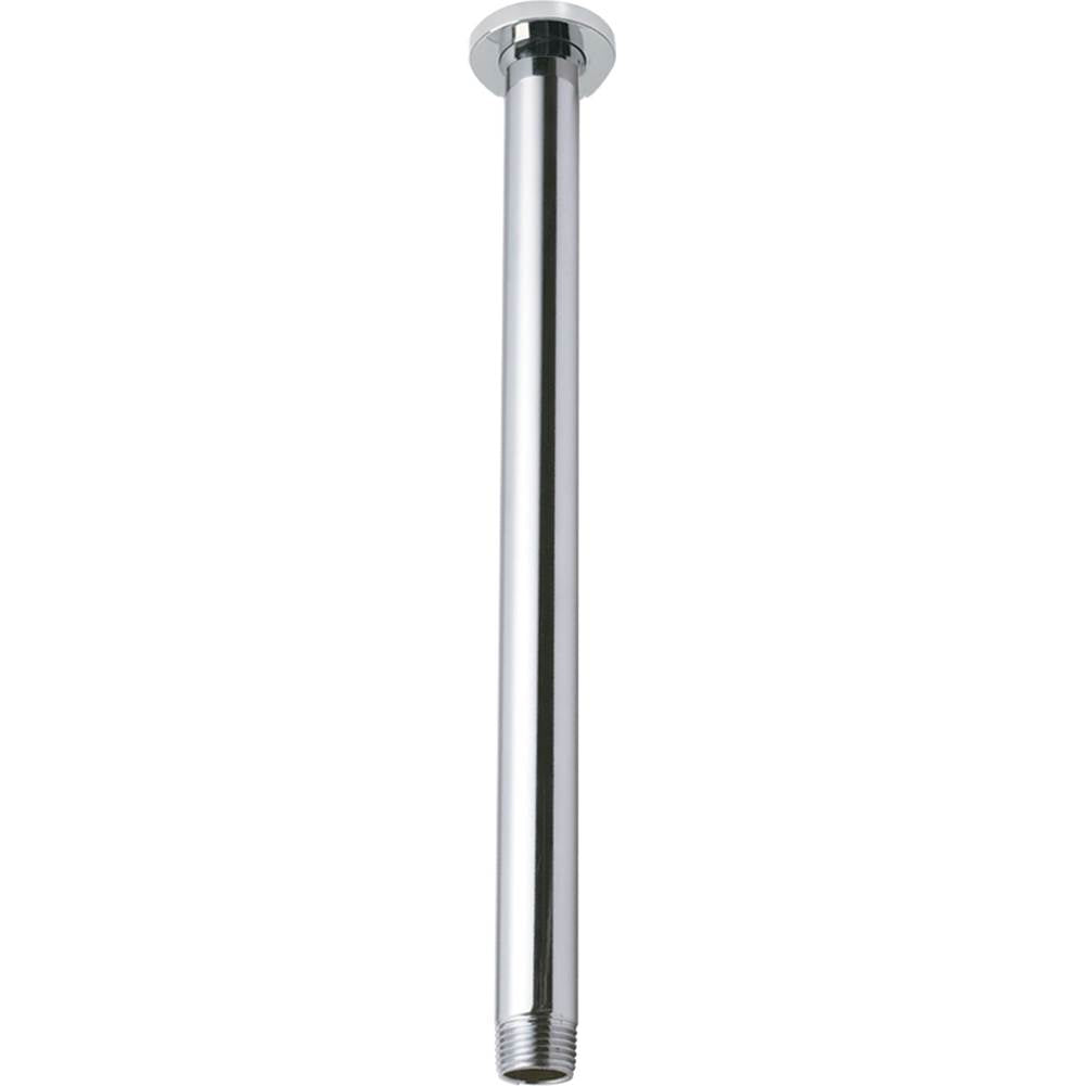 California Faucets - 6'' Ceiling Shower Arm - Round Base - Gloss White