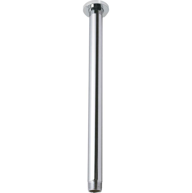 California Faucets - 6'' Ceiling Shower Arm - Round Base - Gloss White