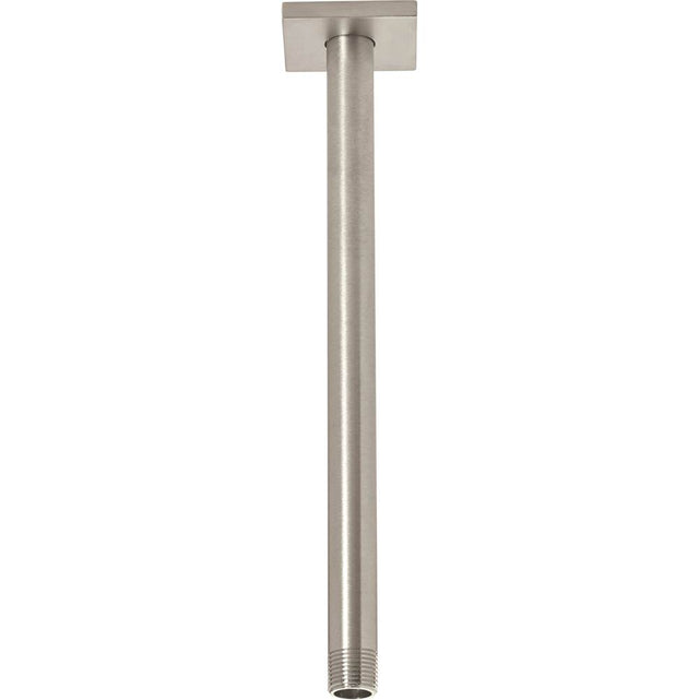 California Faucets - 18'' Ceiling Shower Arm - Square Base - Gloss White