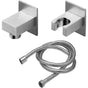 California Faucets - Wall Mounted Handshower Kit - Rectangle - Gloss White