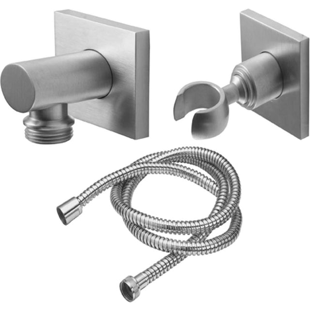 California Faucets - Wall Mounted Handshower Kit - Square - Gloss White