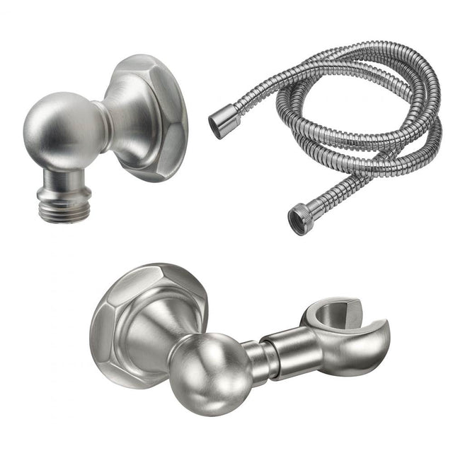 California Faucets - Wall Mounted Handshower Kit - Hex - Gloss White