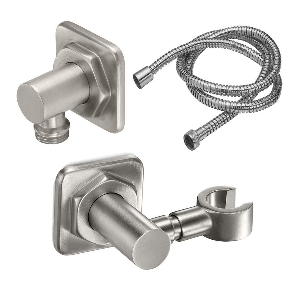 California Faucets - Wall Mounted Handshower Kit - Quad - Gloss White