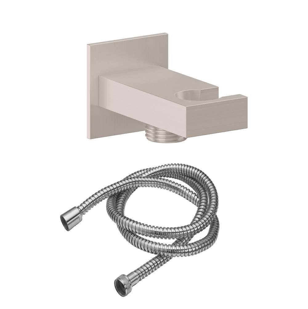 California Faucets - Wall Mounted Handshower Kit - Rectangle Base - Gloss White
