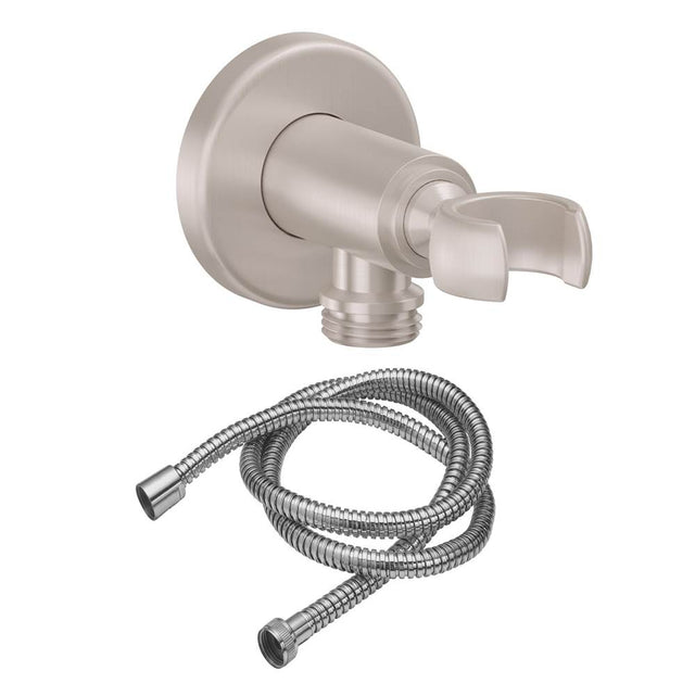 California Faucets - Wall Mounted Handshower Kit - Round Base - Gloss White
