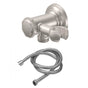 California Faucets - Swivel Wall Mounted Handshower Kit - Concave Base & Hex Cap - Gloss White
