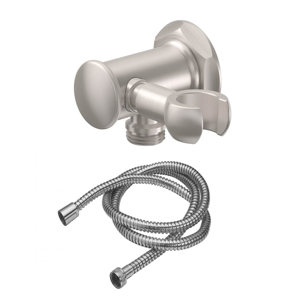 California Faucets - Swivel Wall Mounted Handshower Kit - Hex - Gloss White
