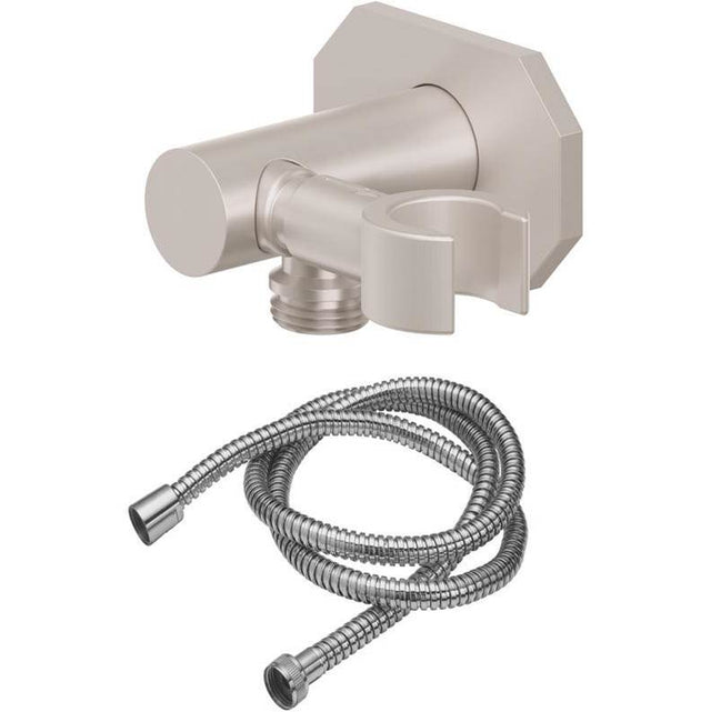 California Faucets - 30'' Ceiling Shower Arm - Octagon Base - Gloss White