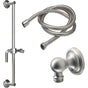 California Faucets - Slide Bar Handshower Kit - Smooth Lever Handle with Concave Base - Gloss White