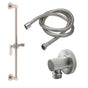 California Faucets - Slide Bar Handshower Kit - Lever Handle with Round Base - Gloss White