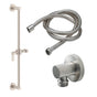 California Faucets - Slide Bar Handshower Kit -Lever Handle with Round Base - Gloss White