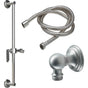 California Faucets - Slide Bar Handshower Kit - Lever Handle with Concave Base - Gloss White
