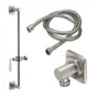 California Faucets - Slide Bar Handshower Kit - Lever Handle with Quad Base - Gloss White