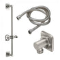 California Faucets - Slide Bar Handshower Kit - Wheel Handle with Quad Base - Gloss White