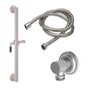 California Faucets - 30'' Grab Bar Handshower Kit - Carbon Fiber Lever Handle with Concave Base - Gloss White