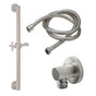 California Faucets - 30'' Grab Bar Handshower Kit - Cross Handle with Round Base - Gloss White