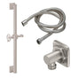 California Faucets - 30'' Grab Bar Handshower Kit - Wheel Handle with Quad Base - Gloss White