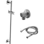 California Faucets - Slide Bar Handshower Kit - Cylinder Handle with Round Base - Gloss White