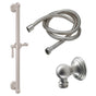 California Faucets - 24'' Grab Bar Handshower Kit - Lever Handle with Line Base - Gloss White