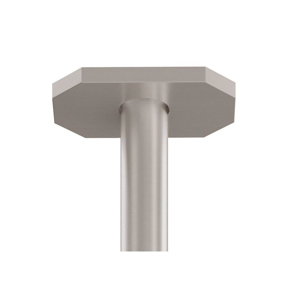 California Faucets - 12'' Ceiling Shower Arm - Octagon Base - Gloss White
