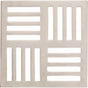 California Faucets - Neo StyleDrain Trim Grid Only - Gloss White